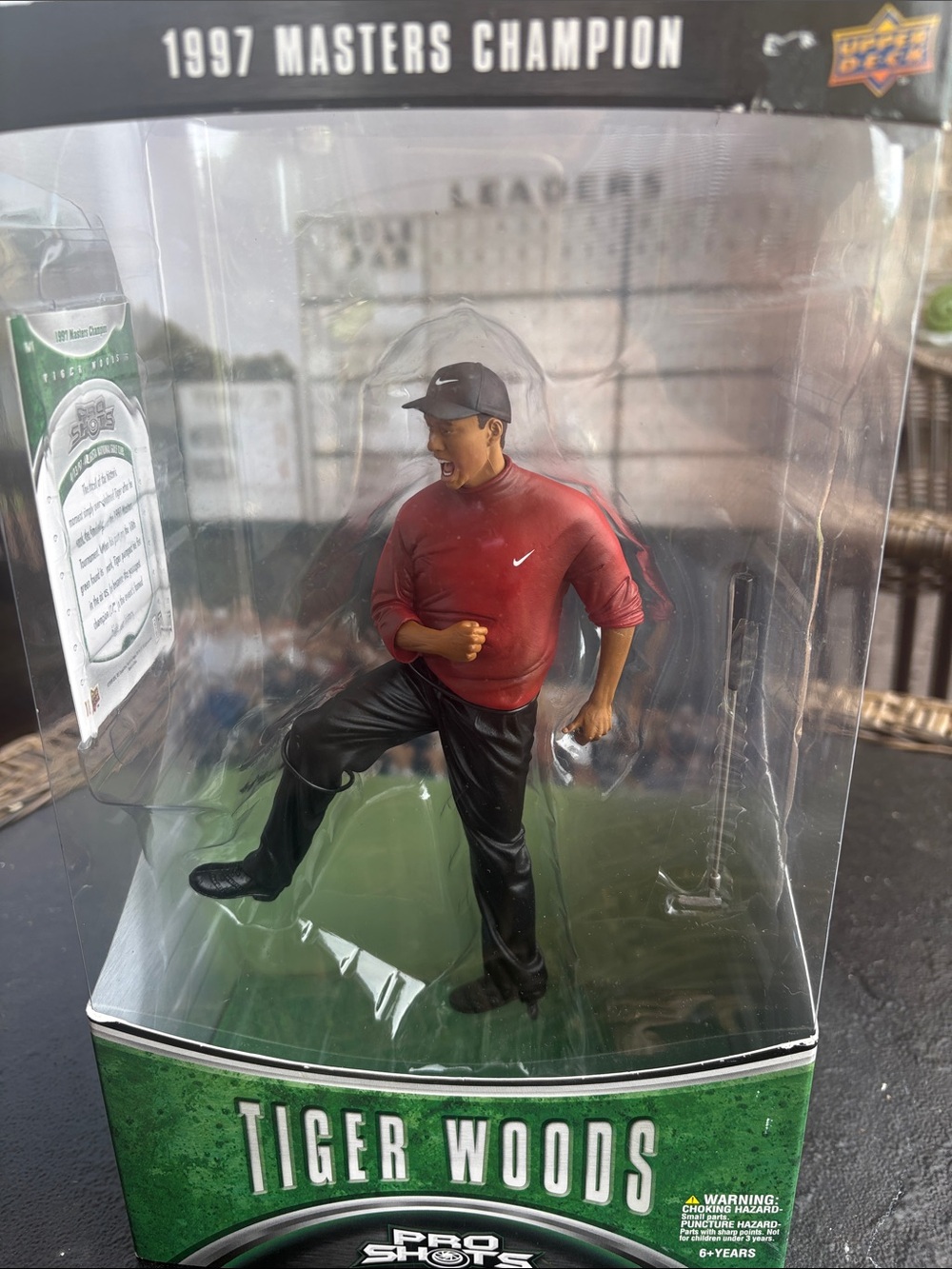 NIB Tiger Woods 1997 Masters Champion Pro Shots Ultimate Statue Upper Deck  7"